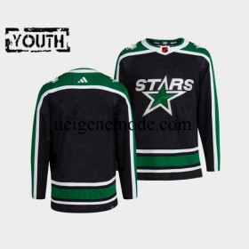 Kinder Dallas Stars Eishockey Trikot Blank Adidas 2022-2023 Reverse Retro Schwarz Authentic